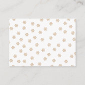 Santa Baby Holiday Winter diaper raffle request Informatiekaartje (Achterkant)