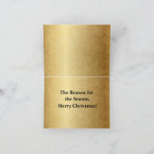 Santa & Baby Jesus with the Wise Men Bedankkaart (Binnen)