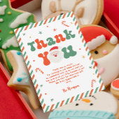 Santa Baby Kerst Baby Shower  Bedankkaart