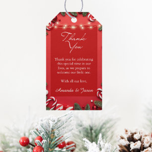 Santa Baby Kerst Baby Shower Bedankt Cadeaulabel