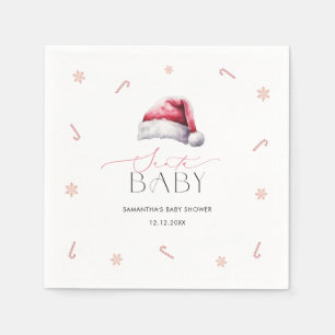 Santa Baby Kerst Baby shower Diner Servet