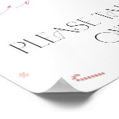 Santa Baby Kerst Baby shower Favors Poster (Hoek)