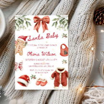 Santa Baby Kerst Baby Shower Feest