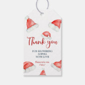 Santa Baby Kerst Baby shower Gift Labels Cadeaulabel (Voorkant)