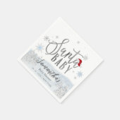 Santa Baby Kerst Borrel Servet (Hoek)
