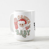 Santa Baby Kerst Drink Koffie Mok (Voorkant links)