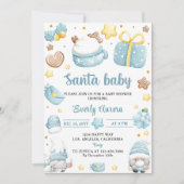 Santa Baby Kerst Gnomes Baby shower Party Kaart (Voorkant)