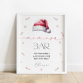 Santa Baby Kerst Moeder-Osa Bar Baby shower Poster