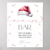 Santa Baby Kerst Moeder-Osa Bar Baby shower Poster (Voorkant)