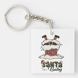 Santa baby- Kerst- of kerstfeestdagen Sleutelhanger