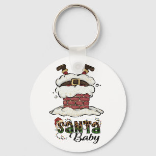 Santa baby- Kerst- of kerstfeestdagen Sleutelhanger