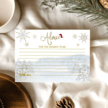 Santa Baby Kerst Winter Advieskaart