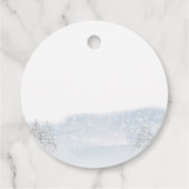 Santa Baby Kerst Winter Bedankjes Labels (Achterkant)