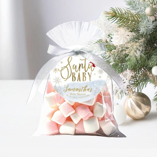 Santa Baby Kerst Winter Bedankjes Labels
