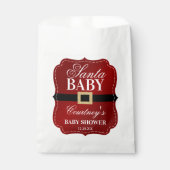 Santa Baby | KerstBaby shower Bedankzakje (Voorkant)