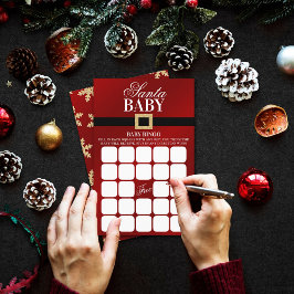 Santa Baby | KerstBaby shower Bingo