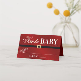 Santa Baby | KerstBaby shower Plaatskaartje