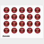 Santa Baby | KerstBaby shower Ronde Sticker (Vel)