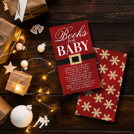 Santa Baby | kerstboeken voor Baby shower voor Bab Informatiekaartje