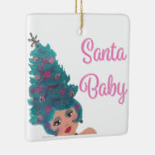 Santa Baby kerstboomhaar Ornament (Rechts)