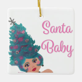 Santa Baby kerstboomhaar Ornament