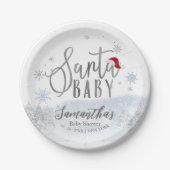 Santa Baby Kerstborrel Papieren Bord (Voorkant)