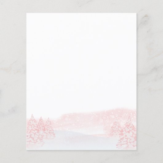 Santa Baby kerstbudgetuitnodiging voor Baby shower (Achterkant)