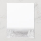 Santa Baby kerstbudgetuitnodiging voor Baby shower (Achterkant)