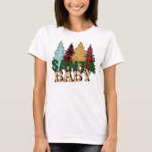 Santa Baby kerstbuffelboom T-shirt (Voorkant)