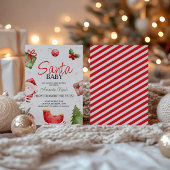 Santa Baby kerstfeest Baby shower Kaart