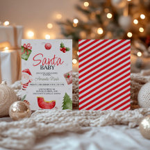 Santa Baby kerstfeest Baby shower