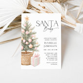 Santa Baby kerstfeest Baby shower Kaart