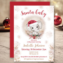 Santa Baby kerstfeest Baby shower