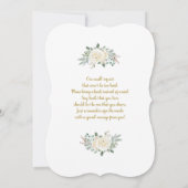 Santa Baby kerstfeest Baby shower Kaart (Achterkant)