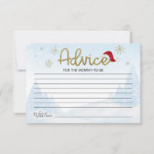 Santa Baby kerstkaarten voor Baby shower Kaart (Voorkant)