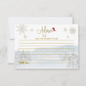 Santa Baby kerstkaarten voor Baby shower Kaart (Voorkant)