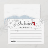 Santa Baby kerstkaarten voor Baby shower Kaart (Voorkant / Achterkant)