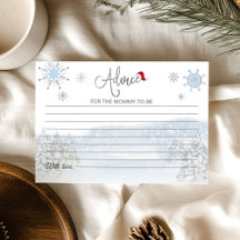 Santa Baby kerstkaarten voor Baby shower