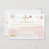 Santa Baby kerstkaarten voor Baby shower Kaart (Voorkant)