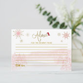 Santa Baby kerstkaarten voor Baby shower Kaart (Staand voorkant)