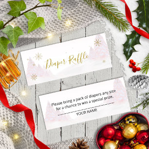Santa Baby KerstkerstBaby Diaper Raffle Mini Busin Visitekaartje
