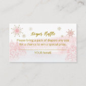 Santa Baby KerstkerstBaby, luierbehuizing Informatiekaartje (Voorkant)