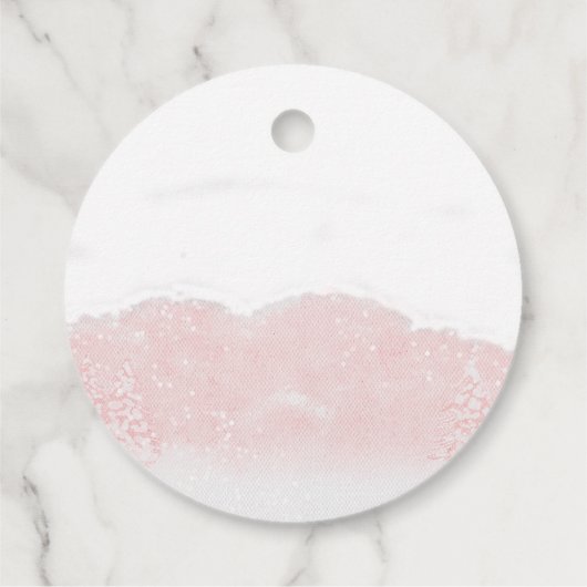 Santa Baby Kerstmeisje Baby shower Bedankjes Labels (Achterkant)