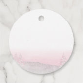 Santa Baby Kerstmeisje Baby shower Bedankjes Labels (Achterkant)