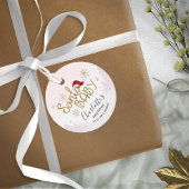 Santa Baby Kerstmeisje Baby shower Bedankjes Labels