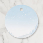 Santa Baby Kerstmeisje Baby shower Bedankjes Labels (Achterkant)