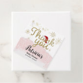 Santa Baby Kerstmeisje Baby shower Dank je wel Bedankjes Labels (In situ)