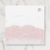 Santa Baby Kerstmeisje Baby shower Dank je wel Bedankjes Labels (Achterkant)