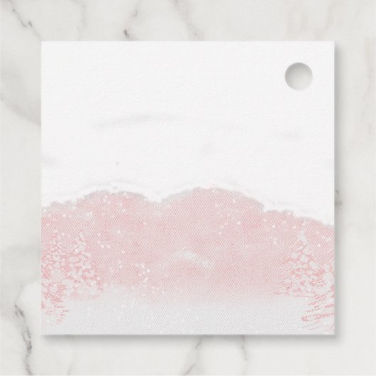 Santa Baby Kerstmeisje Baby shower Dank je wel Bedankjes Labels (Achterkant)