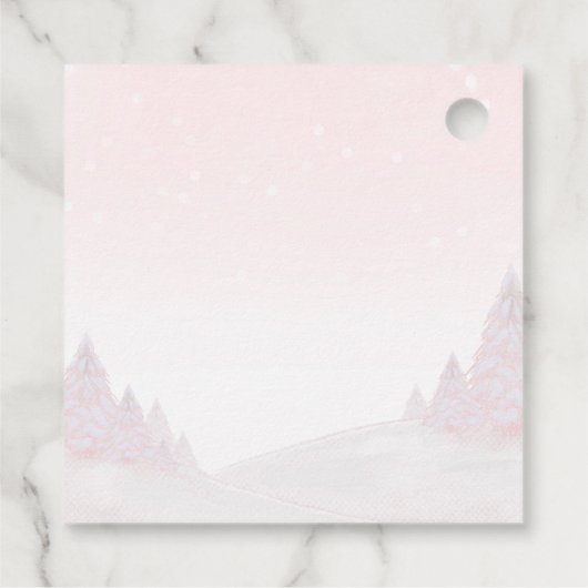 Santa Baby Kerstmeisje Baby shower Dank je wel Bedankjes Labels (Achterkant)